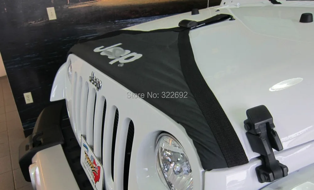 Новинка защитный чехол для капота переднего торца V-образный виниловый черный (1