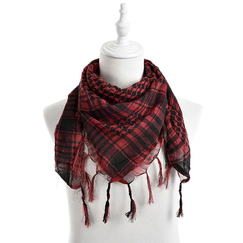 Новинка унисекс женский мужской Клетчатый арабский сетчатый шейный Keffiyeh 6 видов