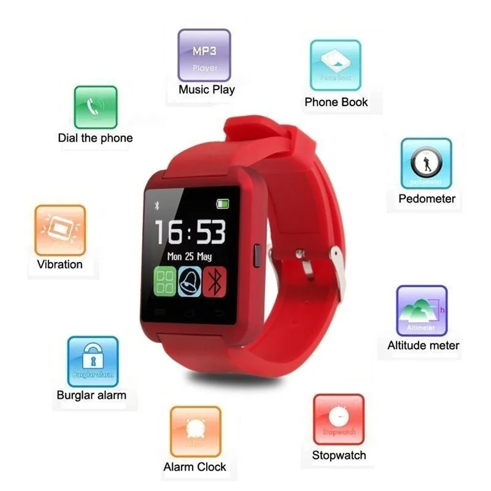 Новые смарт-часы с Bluetooth, Смарт-часы U8 для iPhone, IOS, Android, Смарт-часы, часы для ношения, Смарт-часы PK GT08 DZ09