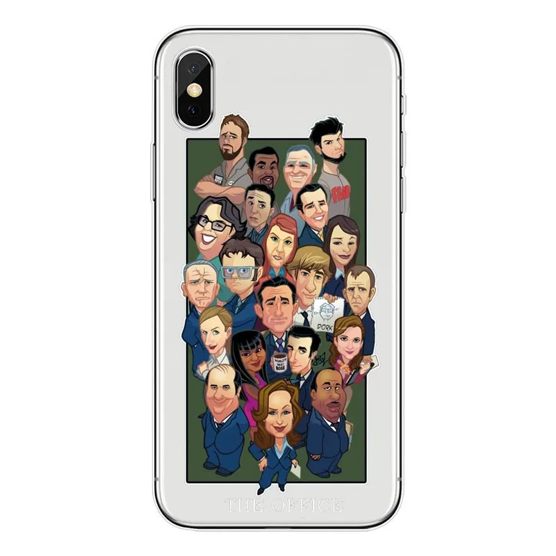 TPU Для iPhone 11Pro Max XS MAX 5S SE 6 6S 7 8 Plus Майкл Скотт офис забавные юморные аксессуары ТВ мягкие чехлы для телефонов Чехлы - Цвет: TPU