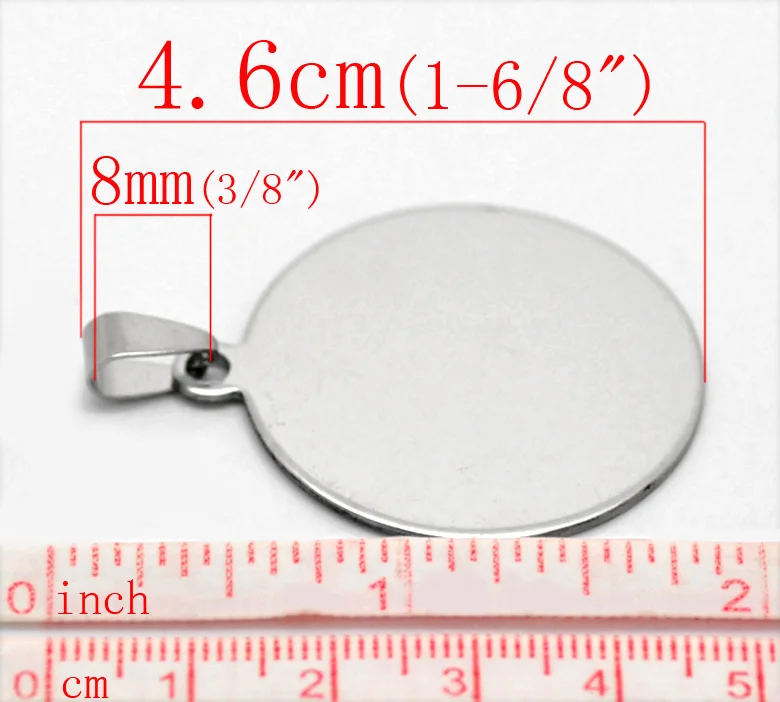 8 сезонов 5 шт Серебряный цвет пустые штамповочные бирки Подвески 4 6x3 см (1 6/8 &quotx1