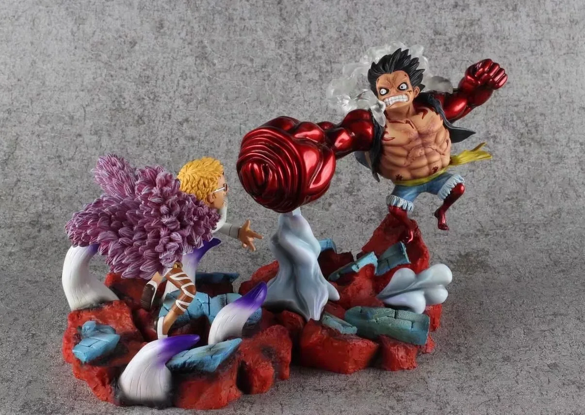 Одна деталь фигурку GK Луффи VS Doflamingo сцены модель игрушки куклы украшения фигурка