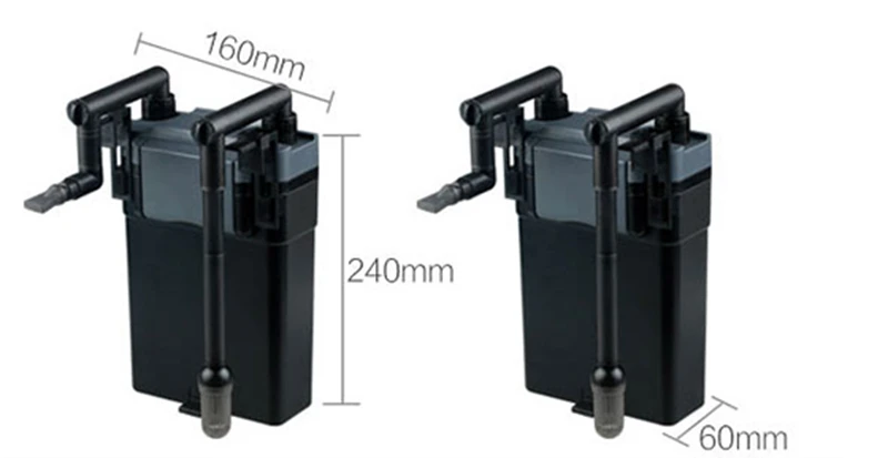 water grass external filter 500L/h multi-layer filtration energy-efficient for fish tank nano aquarium | Дом и сад