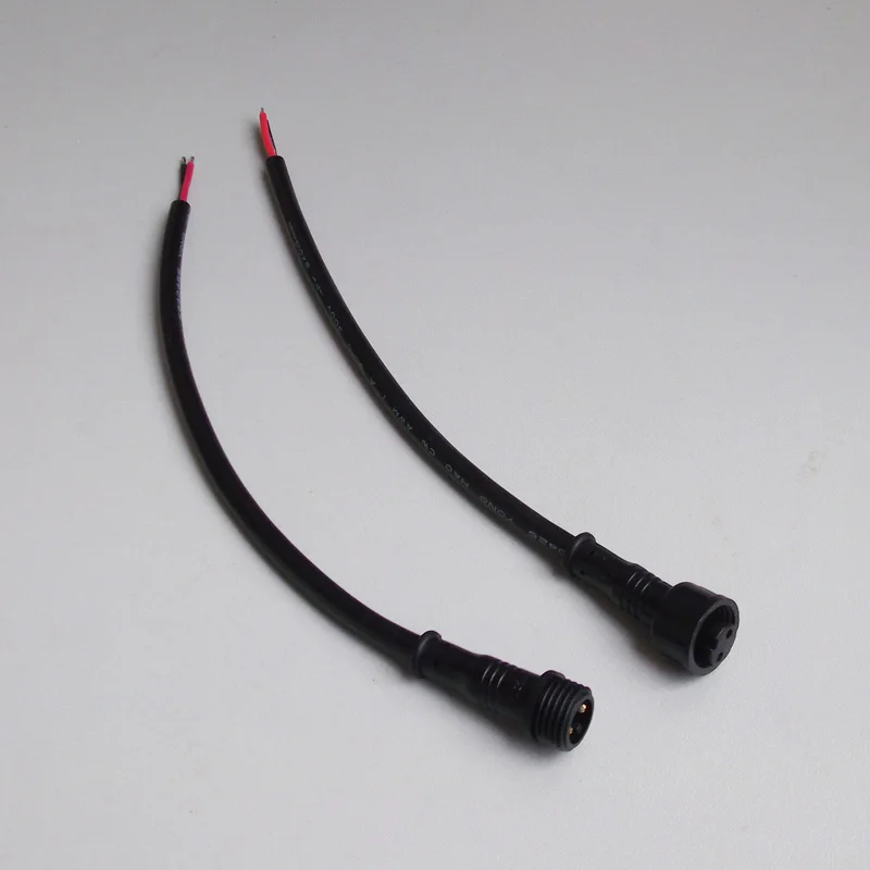 2Pin DC водонепроницаемый разъем адаптера питания провода 0.5mm2 Удлинительный кабель