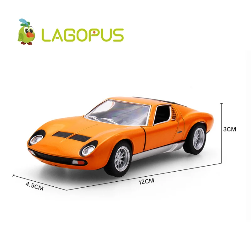 Высокая симуляция изысканные 1:34 весы автомобильные игрушки Miura P400 литые под