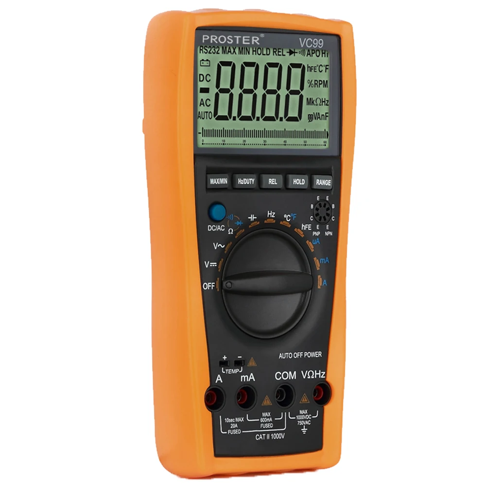3 6/7 Авто Диапазон Цифровой мультиметр AC DC тестер 6999 отсчетов Авто измеритель дальности термометр Емкость Сопротивление Тестирование инструменты