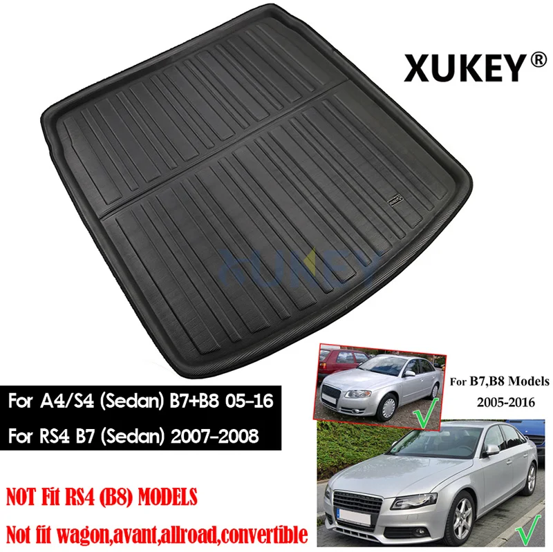 Для AUDI A4 S4 RS4 A5 S5 RS5 B7 B8 Q5 SQ5 8R 2008- сапоги Коврики для багажника задний багажник коврик лоток ковер 2013 - Название цвета: A4 S4 B8