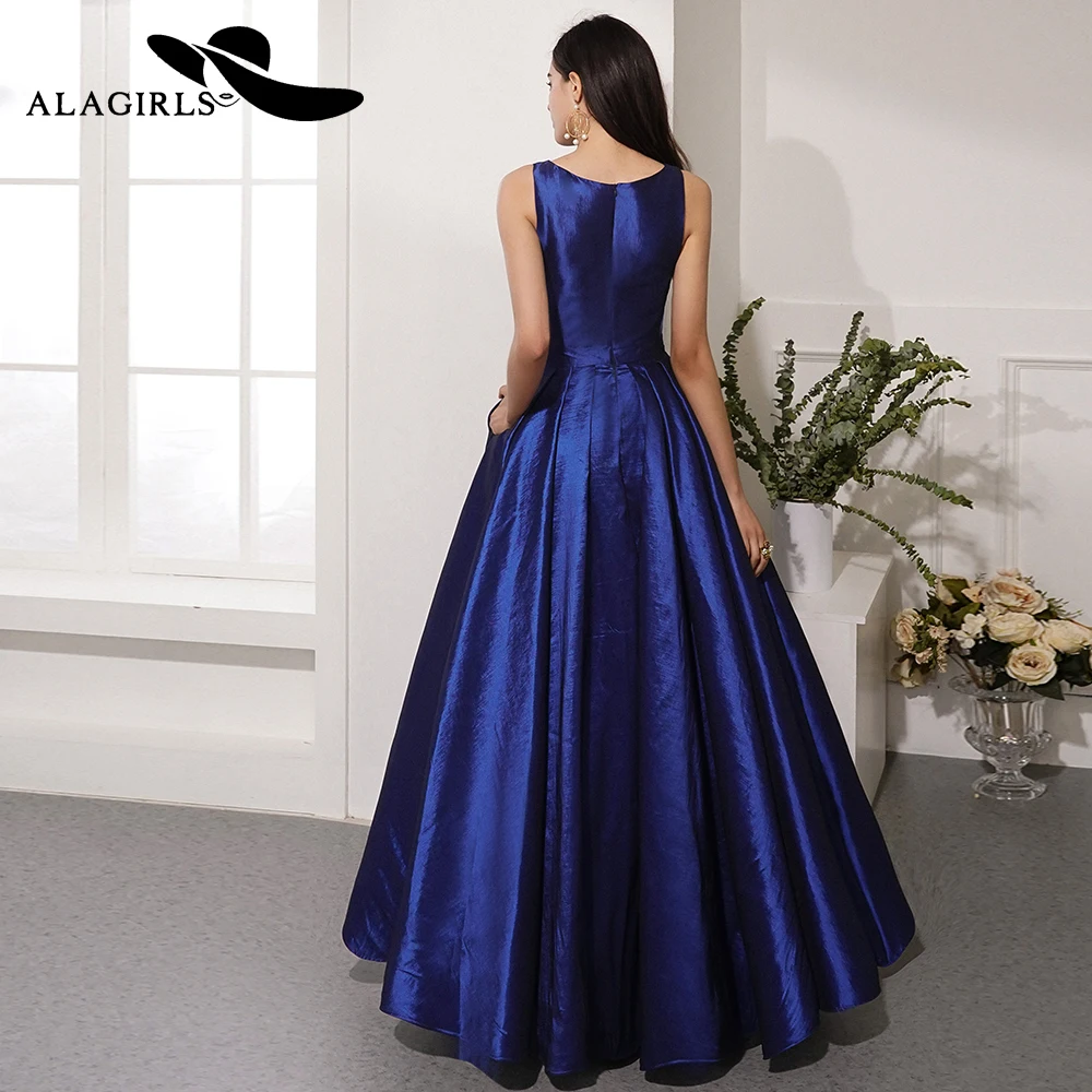 Новое поступление темно-синие вечерние платья 2020 ТРАПЕЦИЕВИДНОЕ вечернее платье