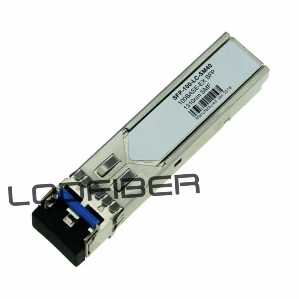 

SFP-100-LC-SM40 совместимый 100BASE-FX SFP 1310nm 40km DOM трансивер