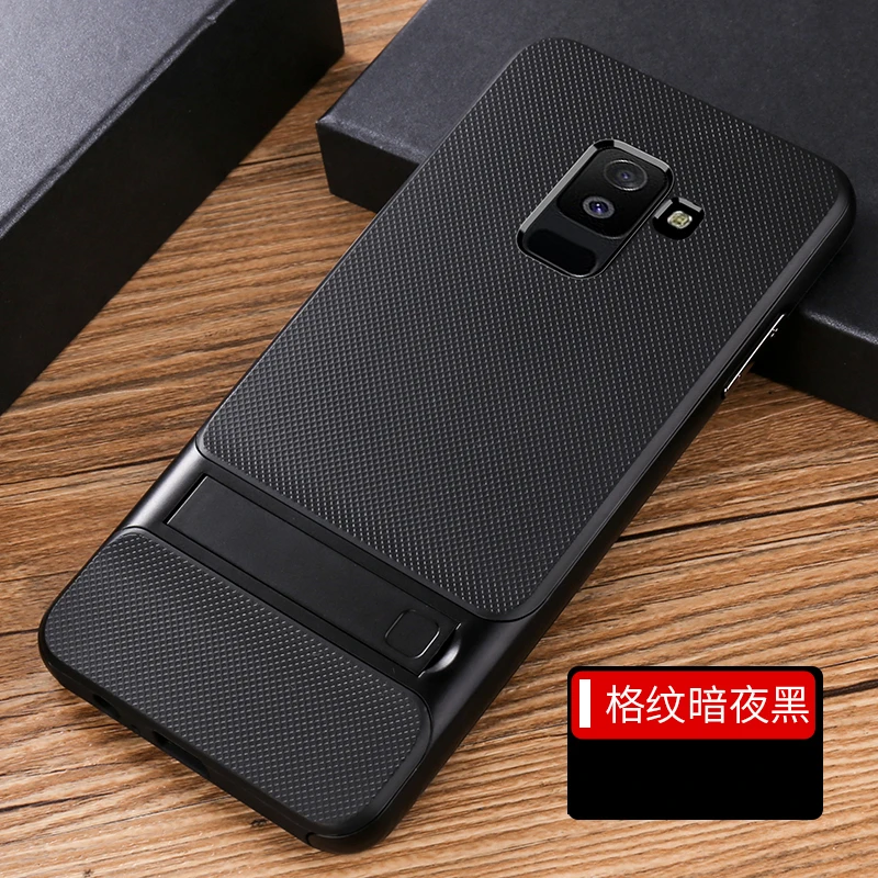 YonLinTan coque cover case For Samsung galaxy A6 2018 A6Plus plus Silicone Original Silicon on back 360 Phone with holder covers |