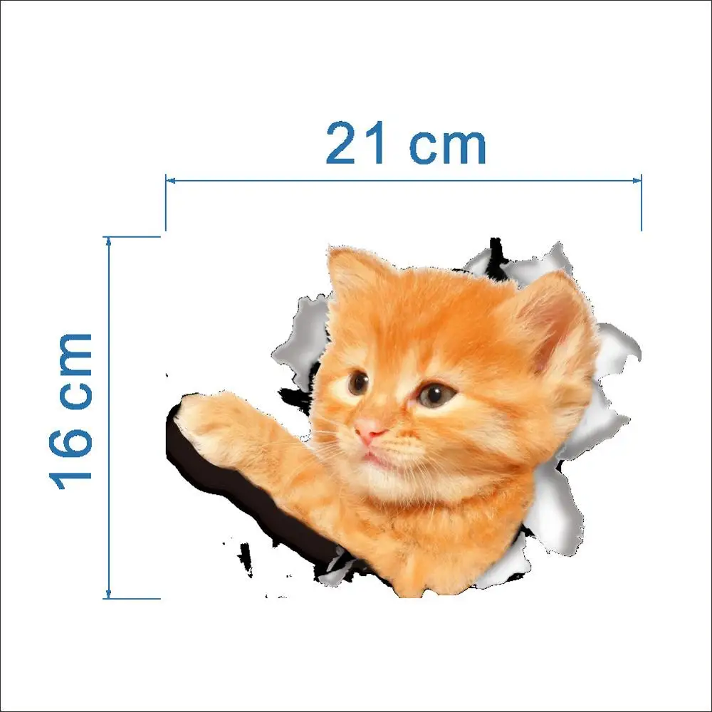as picture 1 шт. 3D яркие кошки Туалет переключатель на стену с наклейками мультфильм переключатель крышки защищенные наклейки на стены виниловые наклейки для домашнего декора Плакат - Цвет: as picture