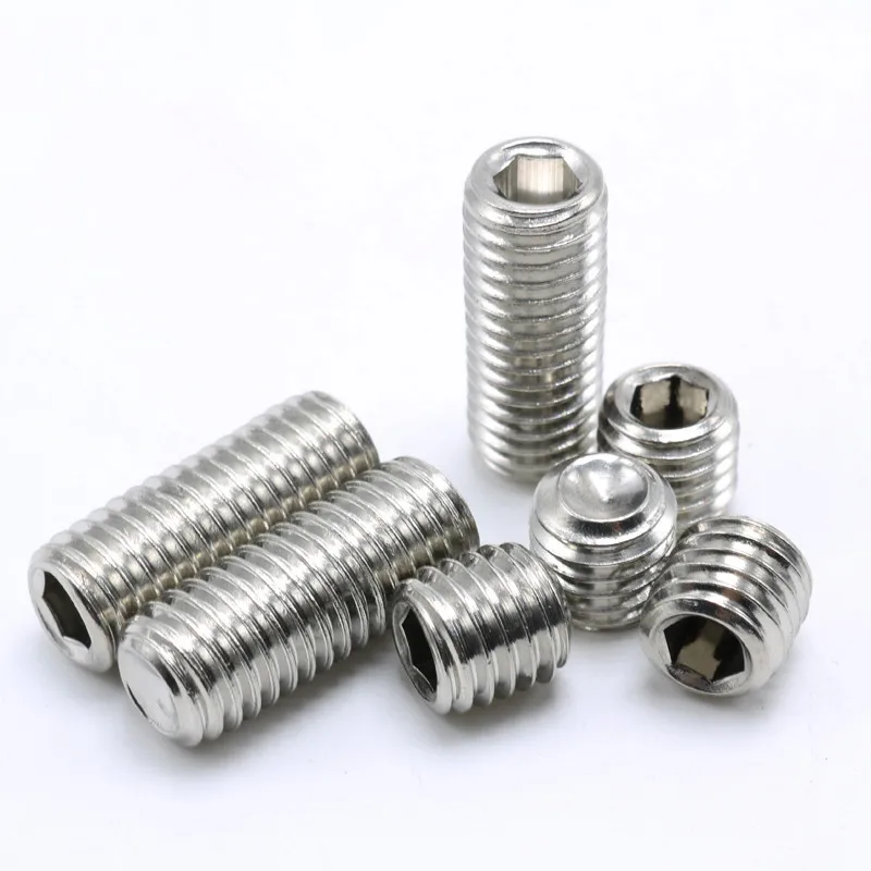 M8X10mm-50mm M10X10mm-50mm 304 ножка из нержавеющей стали со скругленным концом установочный винт M8 M10 Шестигранная нержавеющего металла установочный винт
