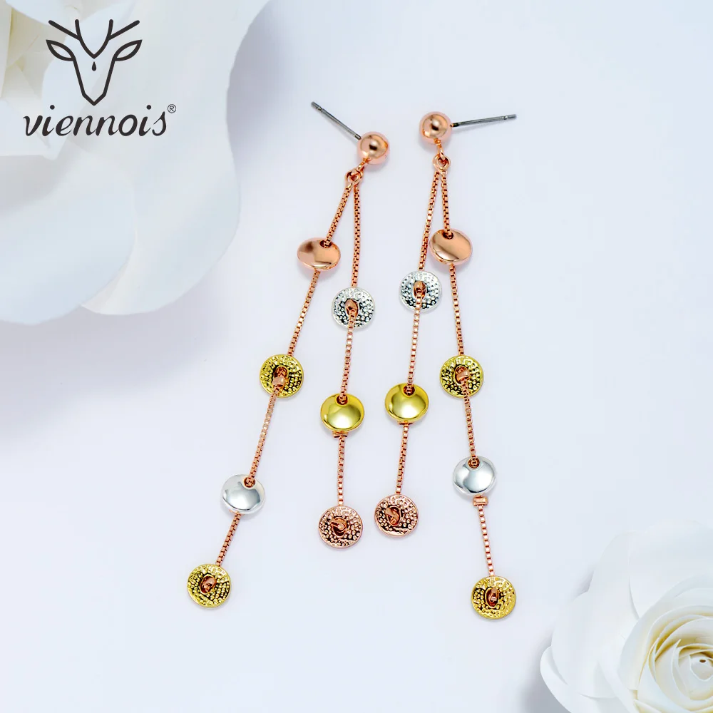Viennois цвета: золотистый серебристый Цвет Для женщин серьги-гвоздики женские