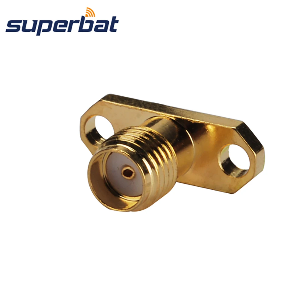 Superbat SMA 2 отверстия для монтажа на панели фланцевый разъем с клеммой паяльной