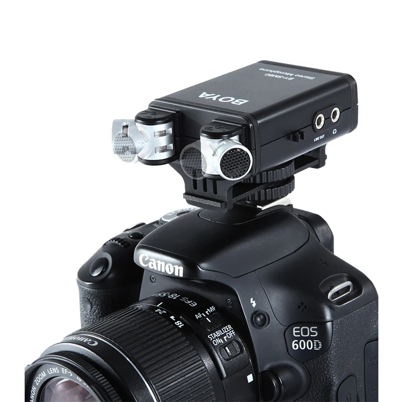 BY SM80 стерео видео конденсаторный микрофон для Canon Nikon Sony DSLR камера видеокамера с