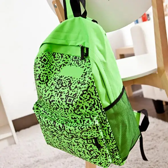 2015 New Trend Of Women Backpack Bag For Sports Fashion two-dimensional code Student Shoulderbag | Багаж и сумки