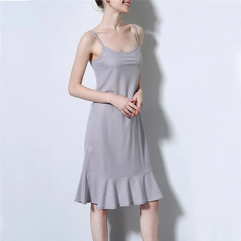 Женское плиссированное платье YELITE повседневное пляжное на тонких бретельках в