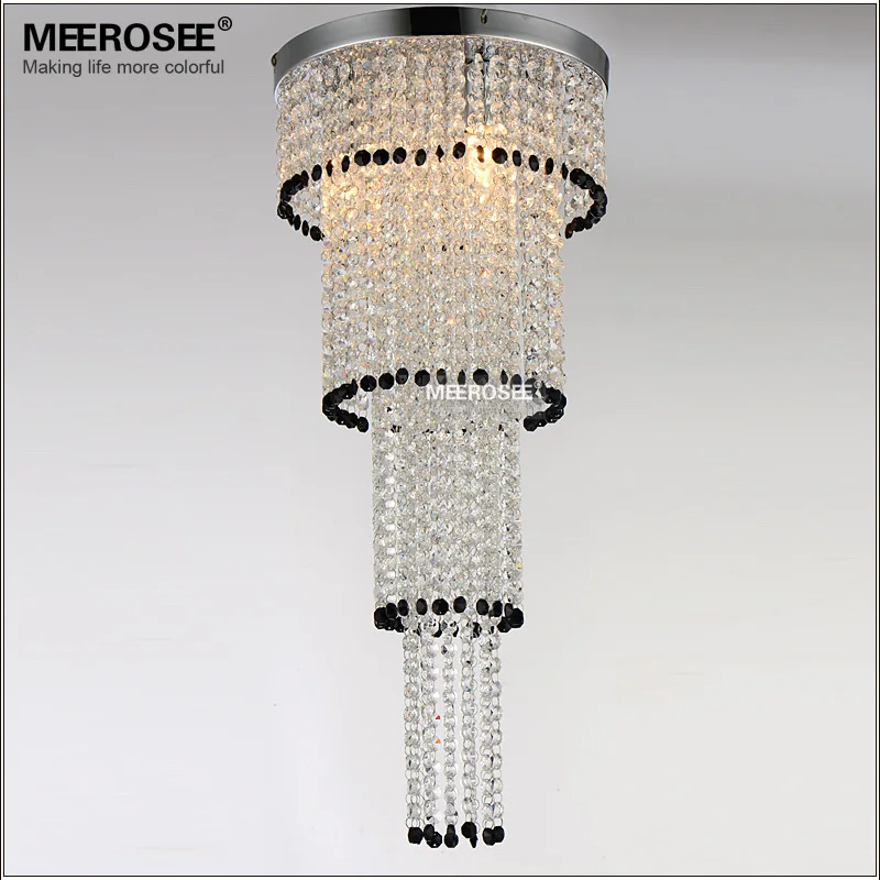 

Long Size Round Crystal Light Fixture Chandelier Lustre Light Bedroom Aisle Porch Lamp Hallway Crystal Lustre Lighting