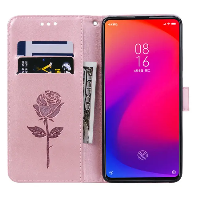 Для Xiaomi mi 9 T чехол Xio mi 9 T чехол Роскошный 3D розовый кошелек держатель телефона для Funda Xiaomi mi 9 T Pro Чехол для mi 9 T 9 mi T9