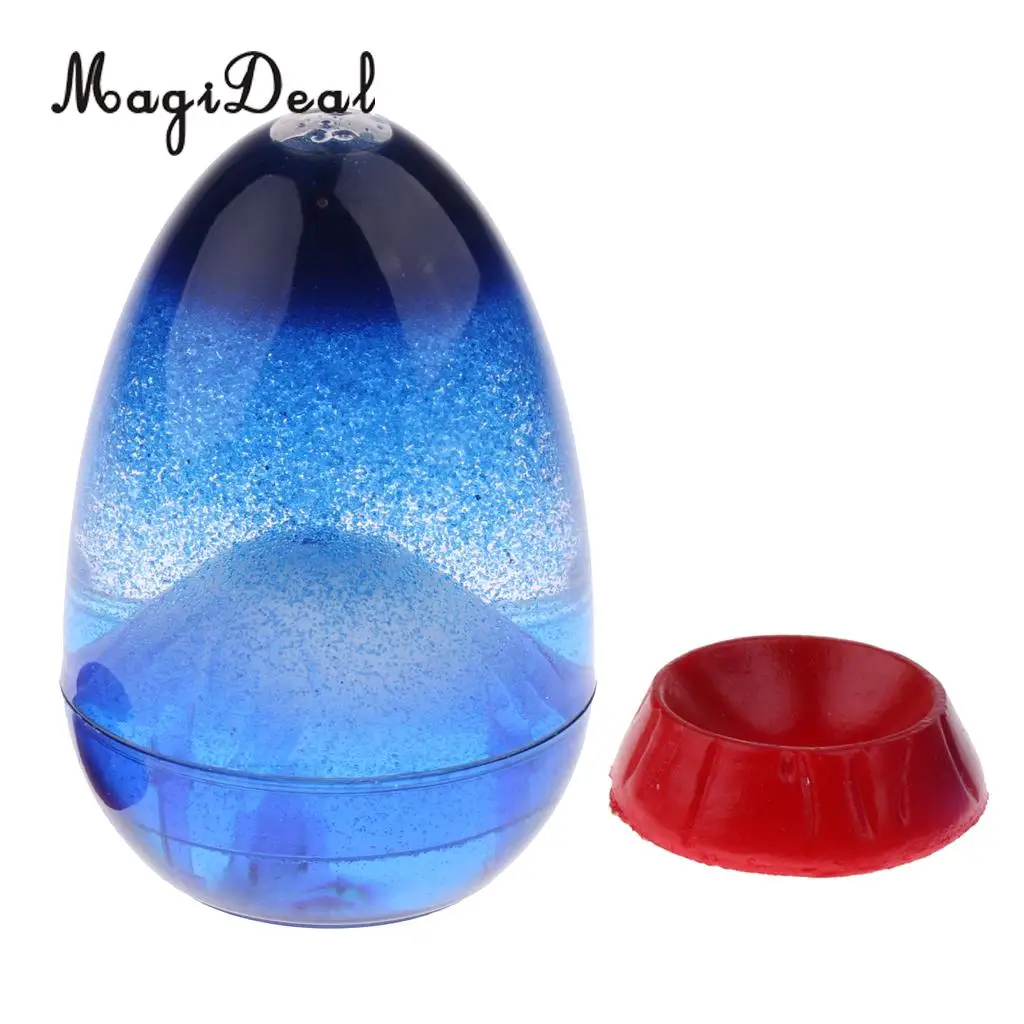 Blue MagiDeal 1 шт. яйцо вулкан извержение жидкие часы песок таймер для спальни кухня домашний декор новинка подарок на день рождения 3 цвета - Цвет: Blue