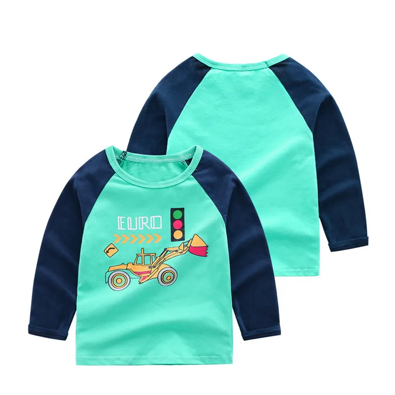 

Children Kid Baby Girl Boy Long Sleeve Cartoon Tops Shirts Tee Casual Clothes pour enfants modis Children's boy clothes D4
