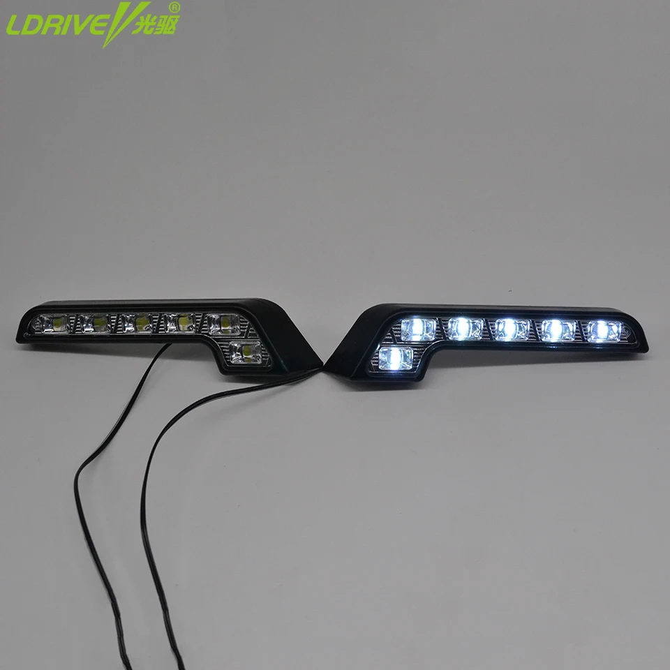 2 шт./лот 12V автомобиль 6LED дневные ходовые огни фары DRL лампы Авто Противотуманные
