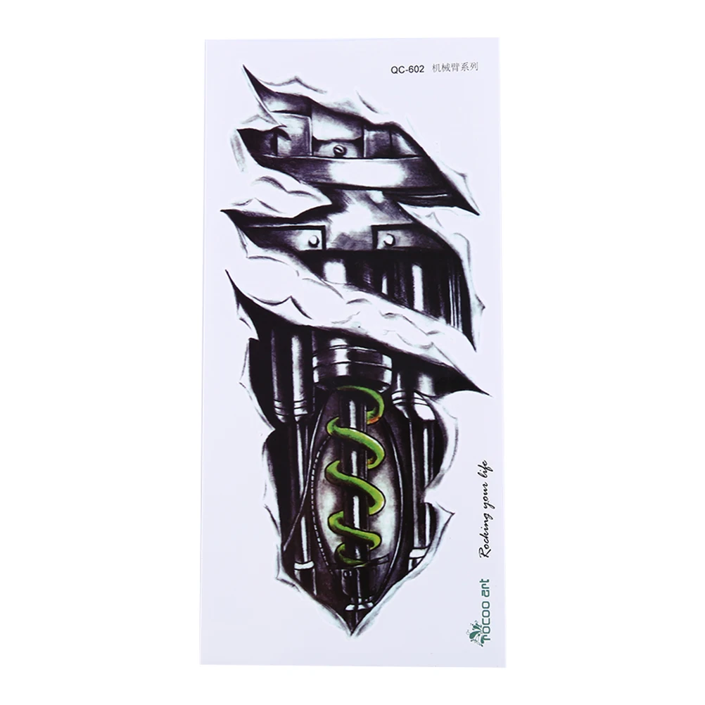 Временная татуировка Стикеры рукав в виде руки Водонепроницаемый татуировки для