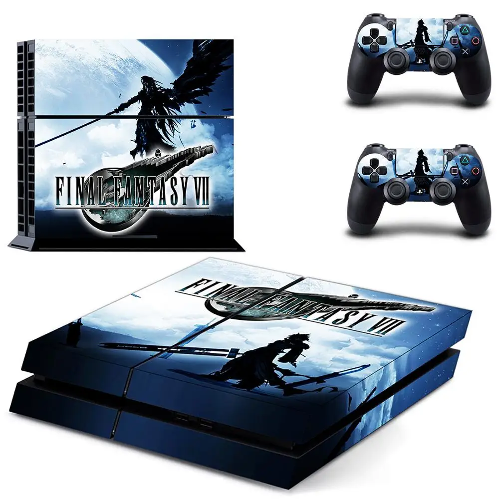 Final Fantasy 7 наряд в стиле известных брендов PS4 переводная картинка наклейка для Sony