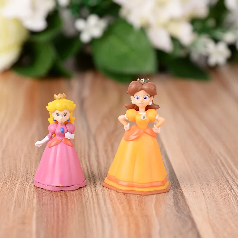 18pcs/set Super Mario Bros 3-5cm Mini Yoshi Dinosaur Figure toy Luigi Peach Koopa Toad PVC Action toys For Children | Игрушки и хобби