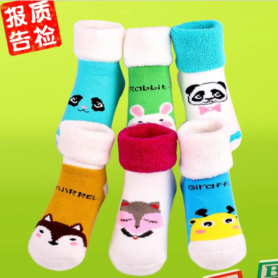 Baby boys socks cotton winter thickening sock children cartoon cute Meias girls princess sport clothes 5 pair/lot 0-3T | Детская одежда