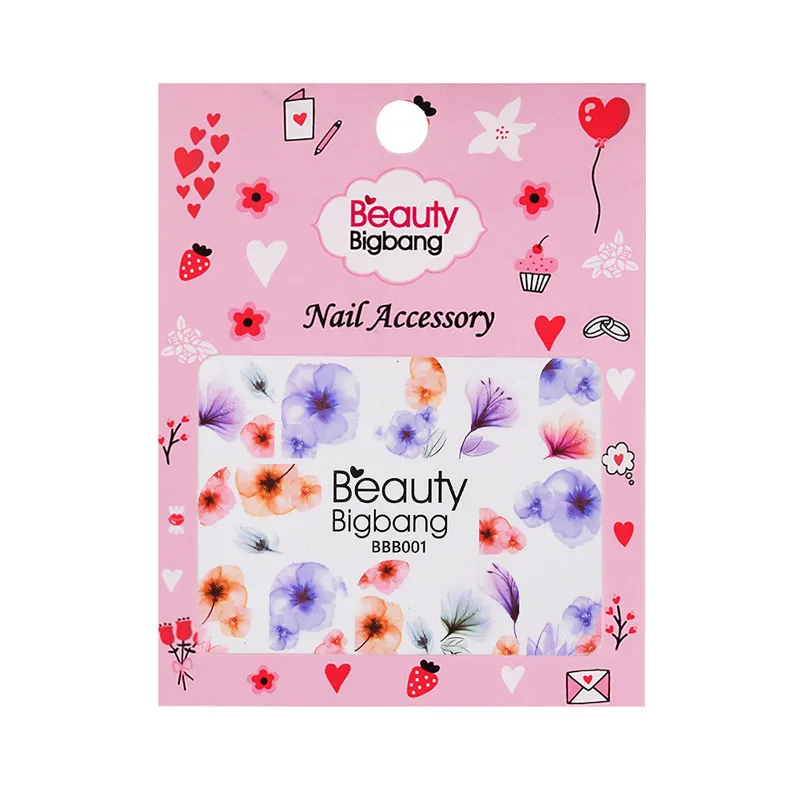BeautyBigBang, 2 шт, 3D наклейки для ногтей, переводные наклейки с водой, мороженое, торт, дизайн, сделай сам, Переводные картинки, слайдеры, наклейки для ногтей, украшения