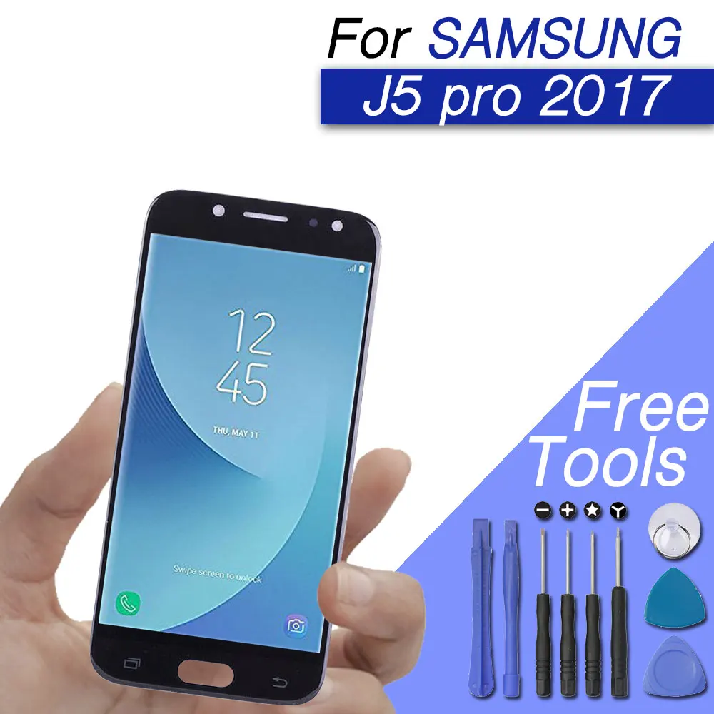Замена LCD/дисплей/экран j5 2017 для samsung galaxy pro J530F J530Y lcd сенсорный экран оригинальный