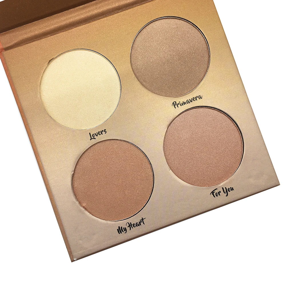 Aurelife iluminador maquiagem Bronzer& Highlighter Palette Contour Glow Kit Women Sexy Makeup Pallete