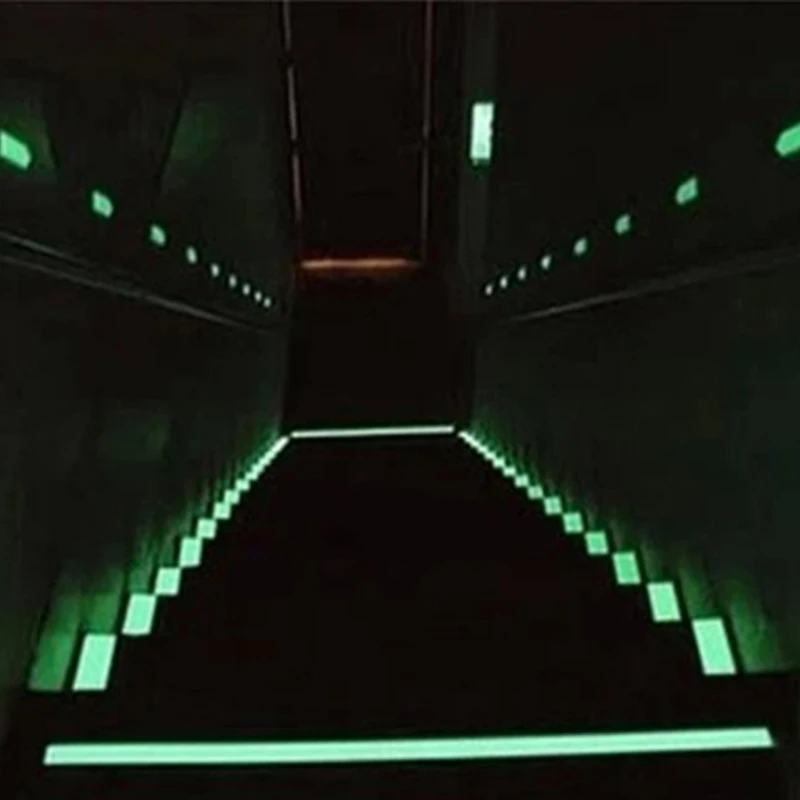 Keythemelife 3M Length Wall Stickers Glow In Dark Fluorescent Stairs Sticker DIY Warning Luminous Strip Anti-collision A | Дом и сад