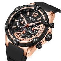 megir top brand hot fashion sport men watches luxury quartz watch men silicone waterproof military wristwatch relogio masculino