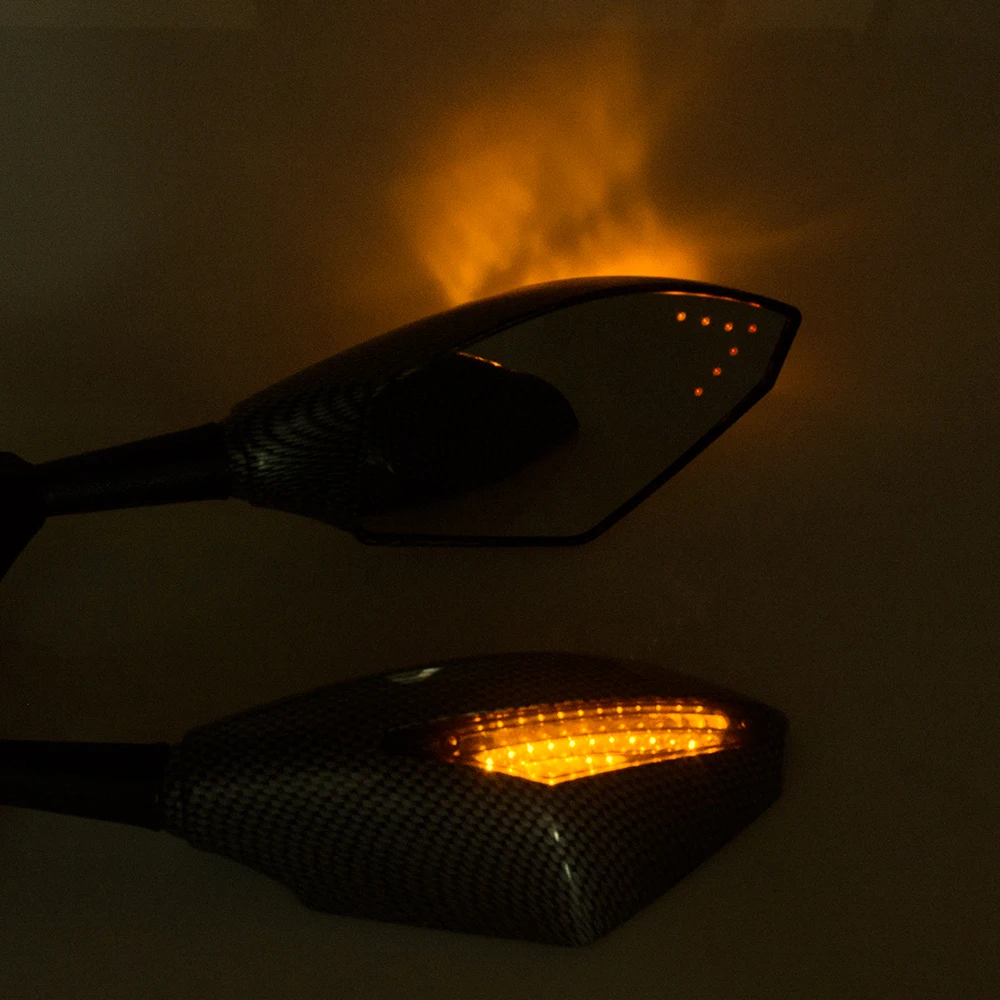 Светодиодные поворотники для мотоциклов зеркала заднего вида аксессуары Honda