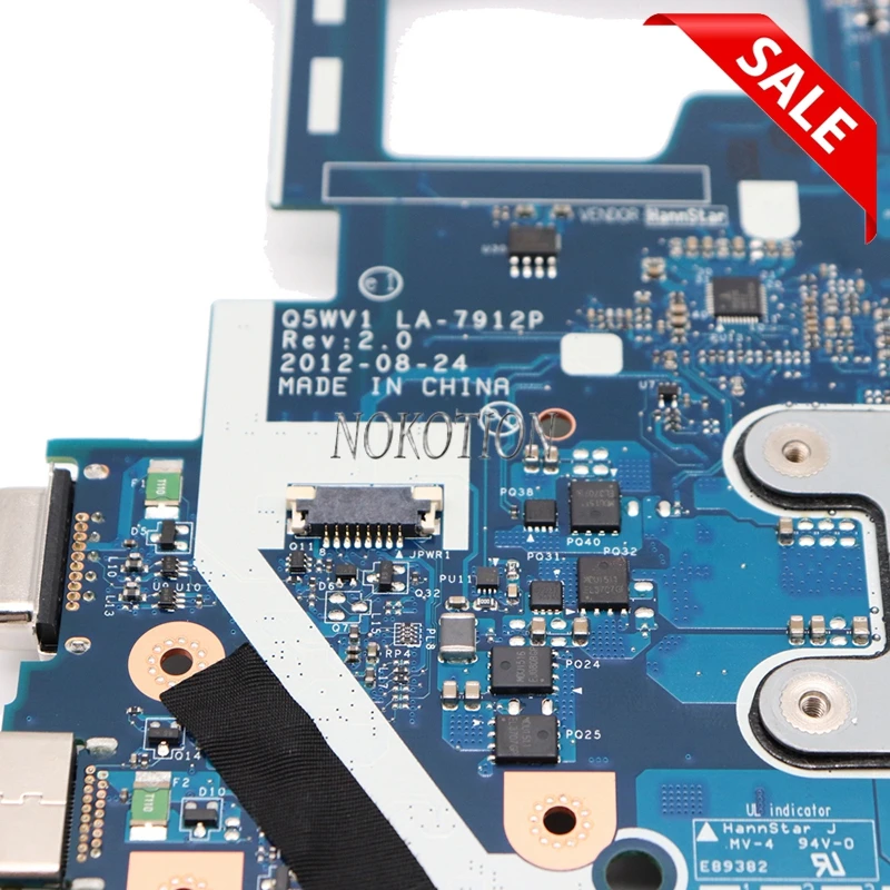 NOKOTION для Acer aspire V3 571G материнская плата ноутбука NBY1711001 NB.Y1711.001 Q5WVH LA 7912P HM77 DDR3 GT620M 1 ГБ