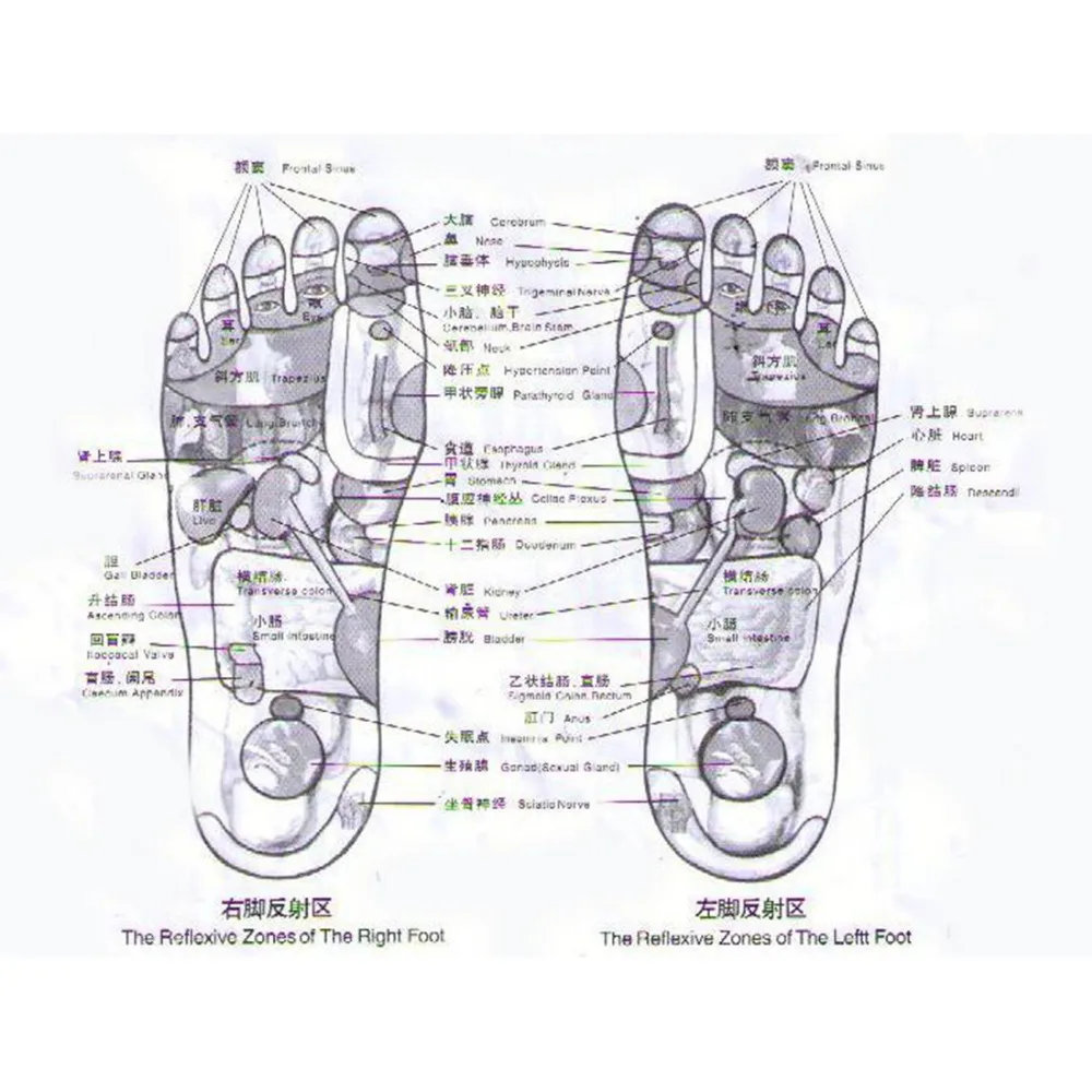Инструмент для ухода за ногами 2 шт. камень рефлексотерапии снятия боли в ступнях