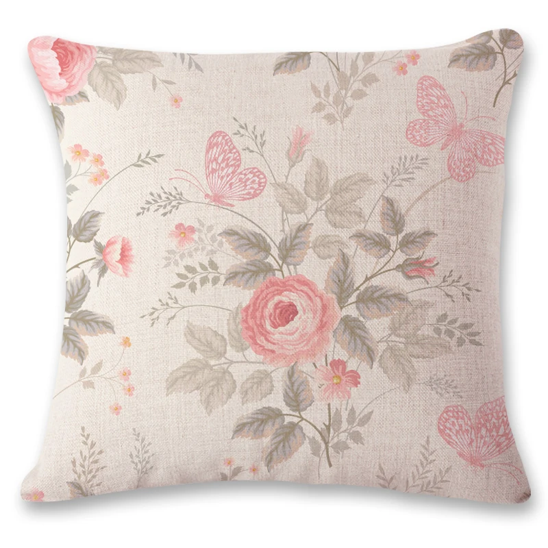 Новинка 2019 симпатичная маленькая свежая льняная Подушка бабочка чехол