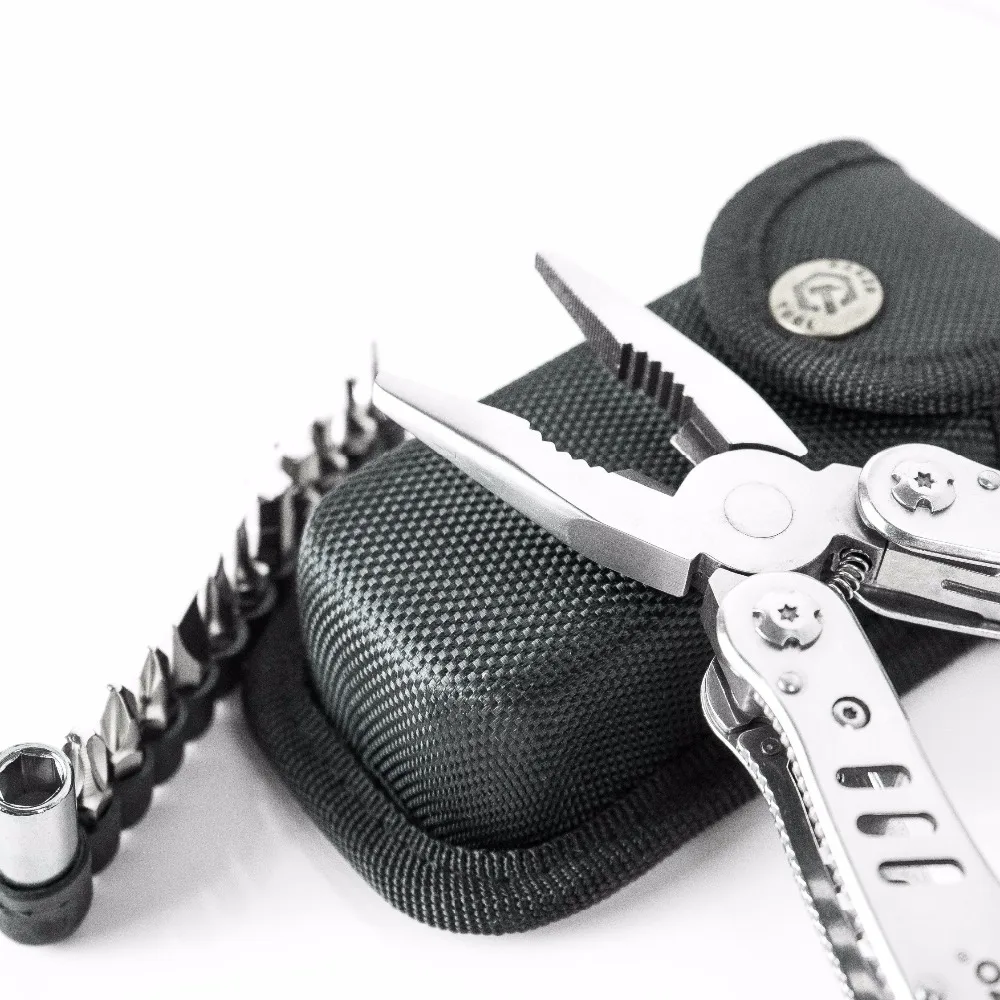 Ganzo G301H, G301-H, многофункциональные плоскогубцы из нержавеющей стали, с подарочным черным чехлом, складной нож из нержавеющей стали, плоскогубцы, инструмент