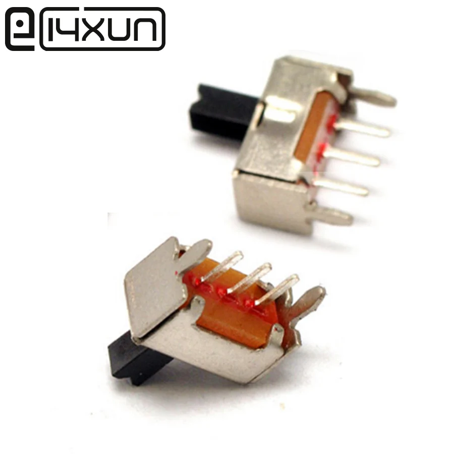 EClyxun 20 шт. SS12D07 тумблер ВКЛ./ВЫКЛ. 3 контактный прямой штифт Switchs 1P2T ручка высокая 4