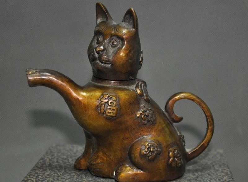 5 &quotКитайская бронзовая фигурка для привлечения богатства благоприятная Статуя