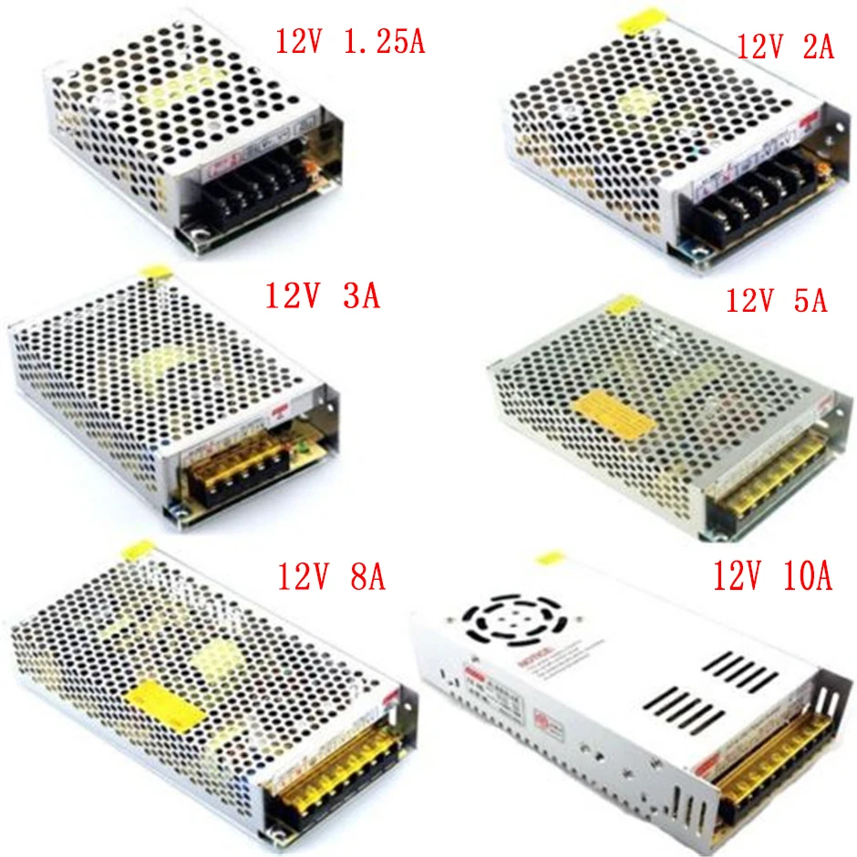 Трансформаторы для светодиодных лент 110 В переменного тока в 12 постоянного 1 А 2 3 5