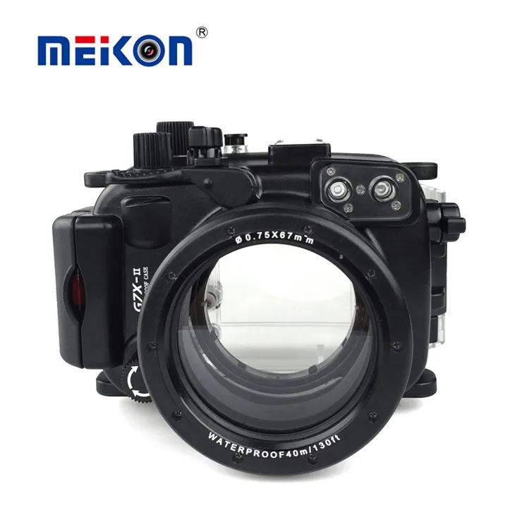 Чехол для подводной камеры Meikon водонепроницаемый корпус Canon G7X Mark II 40 м/130