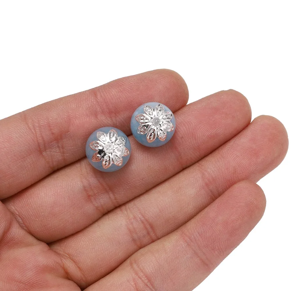OMH Wholesale 100 pieces batch 8 10 mm anemone metal loose gasket beads hat tapered cap filigree DIY jewelry making AC13 | Украшения и