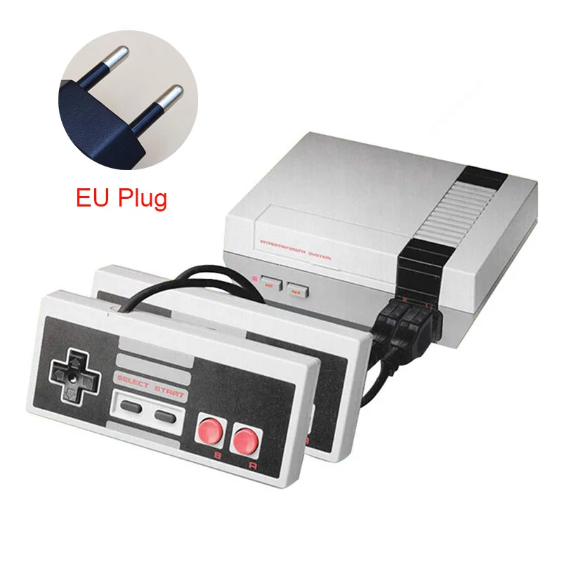 EU Plug Мини ТВ игровая консоль семейная Ретро игра компьютер двойные геймпады AV порт встроенный 620 классические игры Детский подарок - Цвет: EU Plug