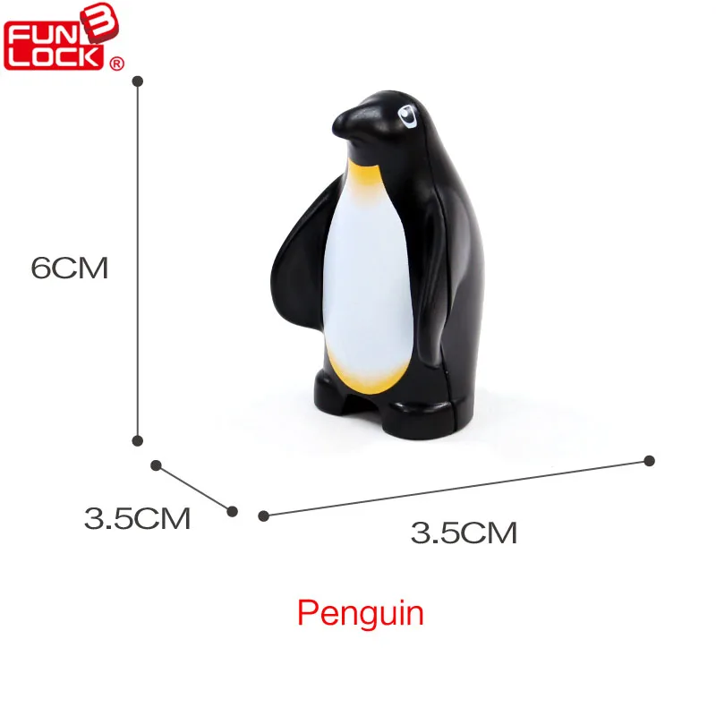 Funlock Duplo игрушки блоки 8 шт. серии глубоководный океан набор животных с акулой