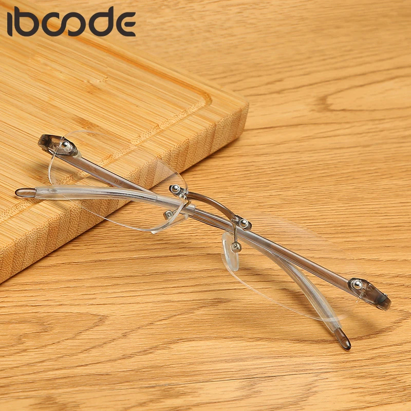 Iboode TR90 очки для чтения без оправы мужчин и женщин мужские ультралегкие безрамные