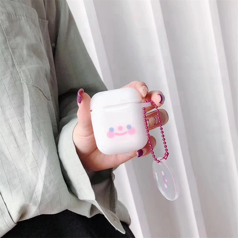 Для AirPods 1 2 милые чехлы для наушников Smile Apple Airpods ins Стиль Прекрасный Bluestooth