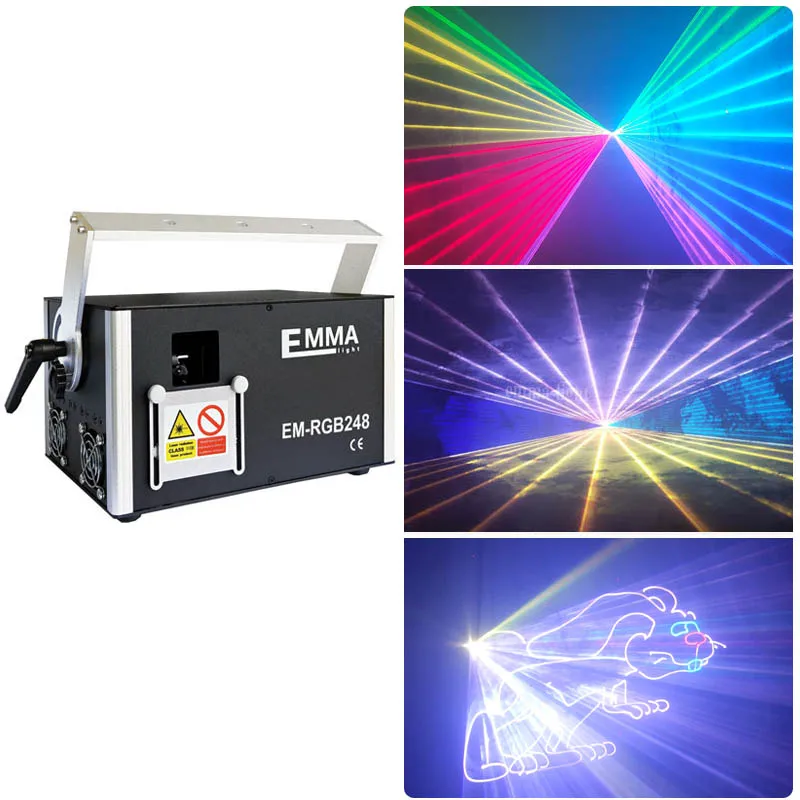 Новые RGB ILDA сценические диджейские Лазерные Лампы многоцветные 1,2 Вт анимация RGB Эмма лазерный свет, лазерный текст свет, лазерные огни